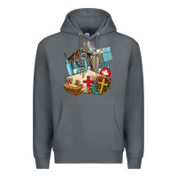 Rock nurse  cross and jesus Premium Hoodie - AdoDesignShop