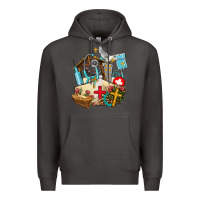 Smoke nurse  cross and jesus Premium Hoodie - AdoDesignShop