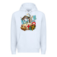 White nurse  cross and jesus Premium Hoodie - AdoDesignShop