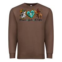 Chestnut peace love rodeo Premium Sweatshirt - texasbilliewilder
