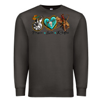 Smoke peace love rodeo Premium Sweatshirt - texasbilliewilder