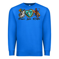 True Royal peace love rodeo Premium Sweatshirt - texasbilliewilder