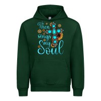 Forest Green then sings my soul cross Urban Hoodie - JahusDesignShop