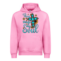 Fuchsia Pink then sings my soul cross Urban Hoodie - JahusDesignShop