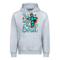 Heather Grey then sings my soul cross Urban Hoodie - JahusDesignShop