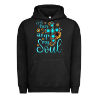 Pigment Black then sings my soul cross Urban Hoodie - JahusDesignShop