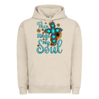 Pigment French Oak then sings my soul cross Urban Hoodie - JahusDesignShop