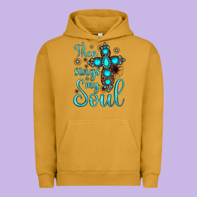 Then Sings My Soul Cross Urban Hoodie Designed By Jahusdesignshop