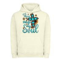 Pigment Pistachio then sings my soul cross Urban Hoodie - JahusDesignShop