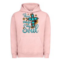 Pigment Salmon then sings my soul cross Urban Hoodie - JahusDesignShop