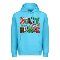 Ocean Blue jolly nurse Premium Hoodie - AdoDesignShop