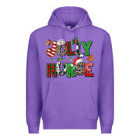 Purple jolly nurse Premium Hoodie - AdoDesignShop