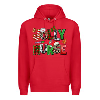 Red jolly nurse Premium Hoodie - AdoDesignShop
