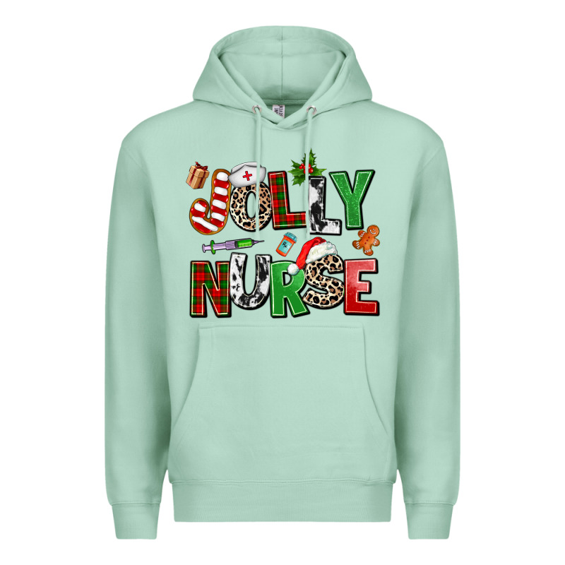 Jolly Nurse Premium Hoodie by AdoDesignShop | Teevron