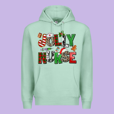 Jolly Nurse Premium Hoodie Designed By Adodesignshop