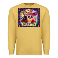 Antique Gold dia de los muertos Premium Sweatshirt - Zillion Design Studio