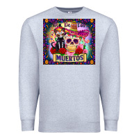 Heather Grey dia de los muertos Premium Sweatshirt - Zillion Design Studio