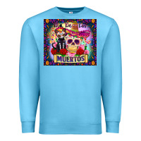 Ocean Blue dia de los muertos Premium Sweatshirt - Zillion Design Studio