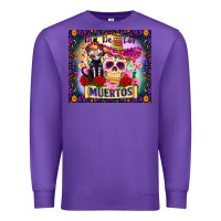 Purple dia de los muertos Premium Sweatshirt - Zillion Design Studio