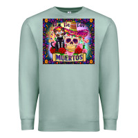 Seafoam dia de los muertos Premium Sweatshirt - Zillion Design Studio