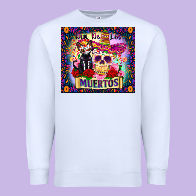 Dia De Los Muertos Premium Sweatshirt Designed By Zillion Design Studio