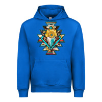 Cobalt cowhide leopard bull skull aztec Urban Hoodie - JahusDesignShop