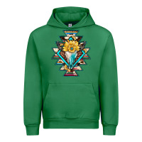 Emerald cowhide leopard bull skull aztec Urban Hoodie - JahusDesignShop