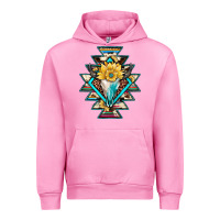 Fuchsia Pink cowhide leopard bull skull aztec Urban Hoodie - JahusDesignShop
