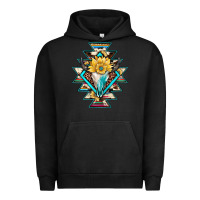 Pigment Black cowhide leopard bull skull aztec Urban Hoodie - JahusDesignShop