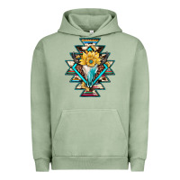 Pigment Oil Green cowhide leopard bull skull aztec Urban Hoodie - JahusDesignShop