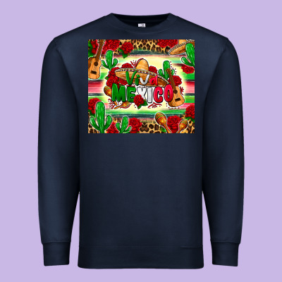 Viva Mexico Premium Sweatshirt Designed By Zillion Design Studio