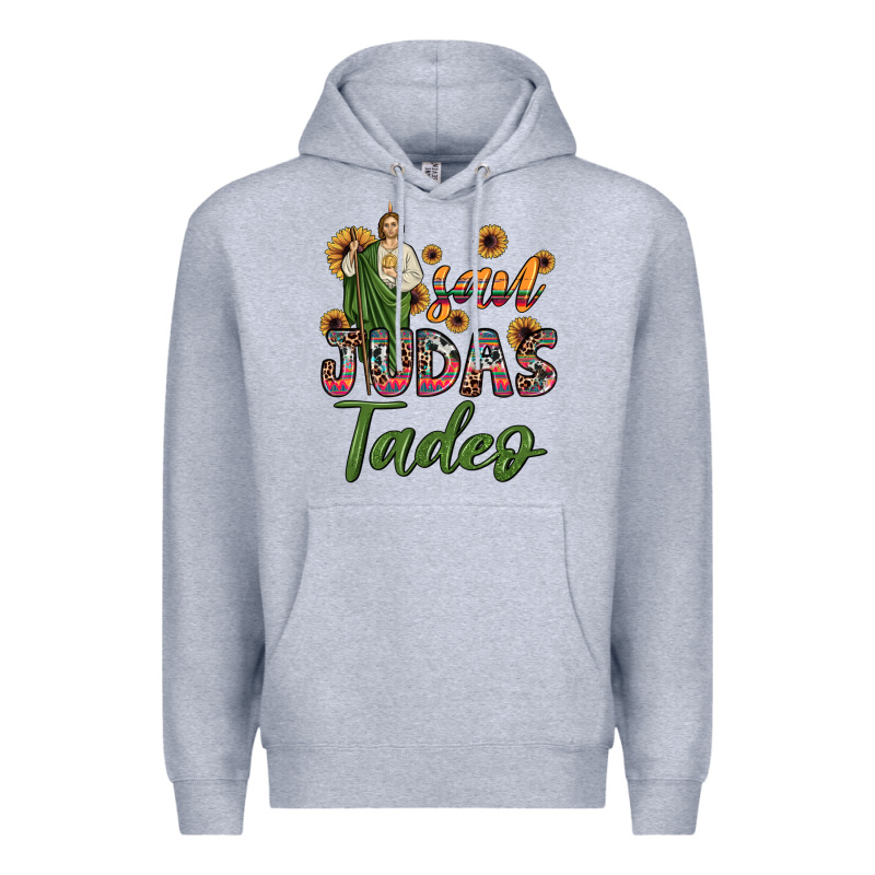 San Judas Tadeo Sunflower Premium Hoodie by JahusDesignShop | Teevron