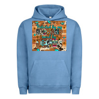 Pigment Pebble Blue protected husband saved by jesus Urban Hoodie - JahusDesignShop