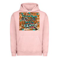 Pigment Salmon protected husband saved by jesus Urban Hoodie - JahusDesignShop