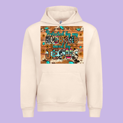 Protected Husband Saved By Jesus Urban Hoodie Designed By Jahusdesignshop