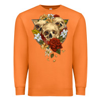 Carrot Triangle Flower Skeletons Premium Sweatshirt - RanaPortraitStore