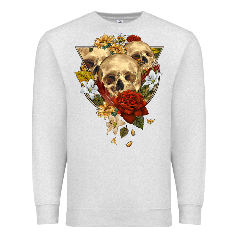 Triangle Flower Skeletons Premium Sweatshirt by RanaPortraitStore | Teevron