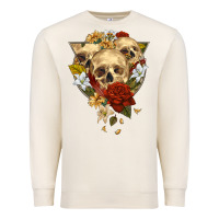 Sandshell Triangle Flower Skeletons Premium Sweatshirt - RanaPortraitStore