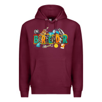 Burgundy bartender Premium Hoodie - AdoDesignShop