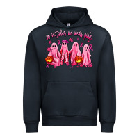 Navy in october we wear pink ghosts Urban Hoodie - AdoDesignShop