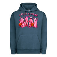 Pigment Midnight Navy in october we wear pink ghosts Urban Hoodie - AdoDesignShop