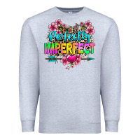 Heather Grey perfectly imperfect Premium Sweatshirt - texasbilliewilder