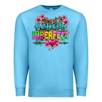 Ocean Blue perfectly imperfect Premium Sweatshirt - texasbilliewilder
