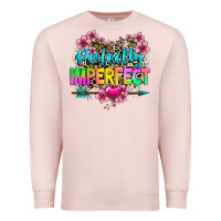 Pale Pink perfectly imperfect Premium Sweatshirt - texasbilliewilder