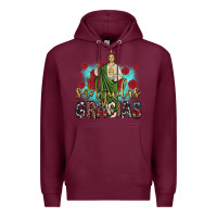 Burgundy san judas gracias Premium Hoodie - JahusDesignShop