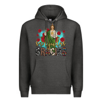 Charcoal Heather san judas gracias Premium Hoodie - JahusDesignShop