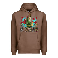 Chestnut san judas gracias Premium Hoodie - JahusDesignShop