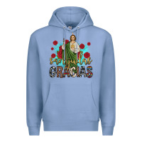 Colony Blue san judas gracias Premium Hoodie - JahusDesignShop