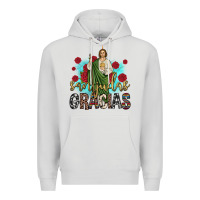 Dove Grey san judas gracias Premium Hoodie - JahusDesignShop