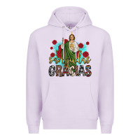 Lilac san judas gracias Premium Hoodie - JahusDesignShop